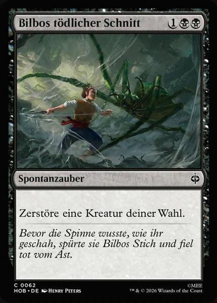Sammelkarten MTG Bilbos tödlicher Schnitt HOB #62 (DEU)