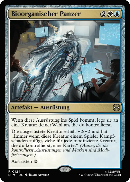 Sammelkarten MTG Bioorganischer Panzer SPM #124 Foil