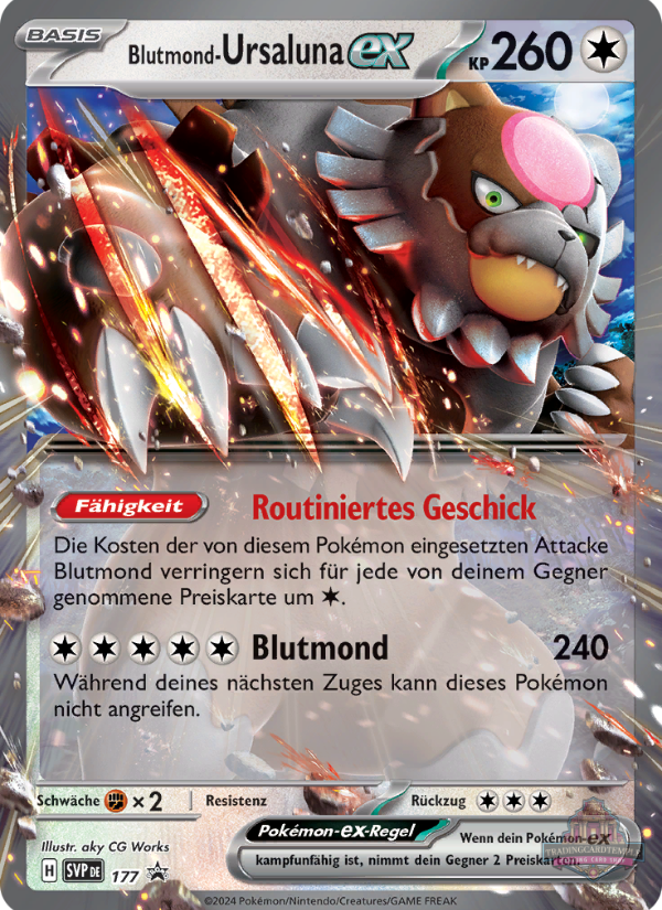 Sammelkarten Pokemon Blutmond-Ursaluna ex 177 Promo