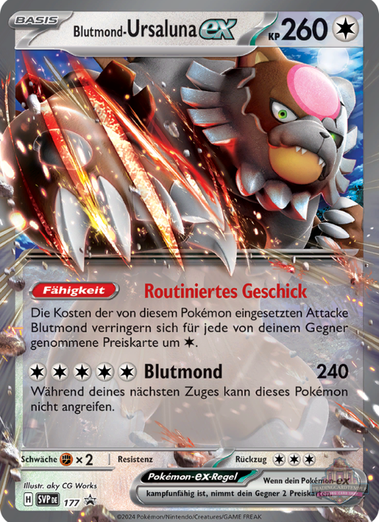 Sammelkarten Pokemon Blutmond-Ursaluna ex 177 Promo
