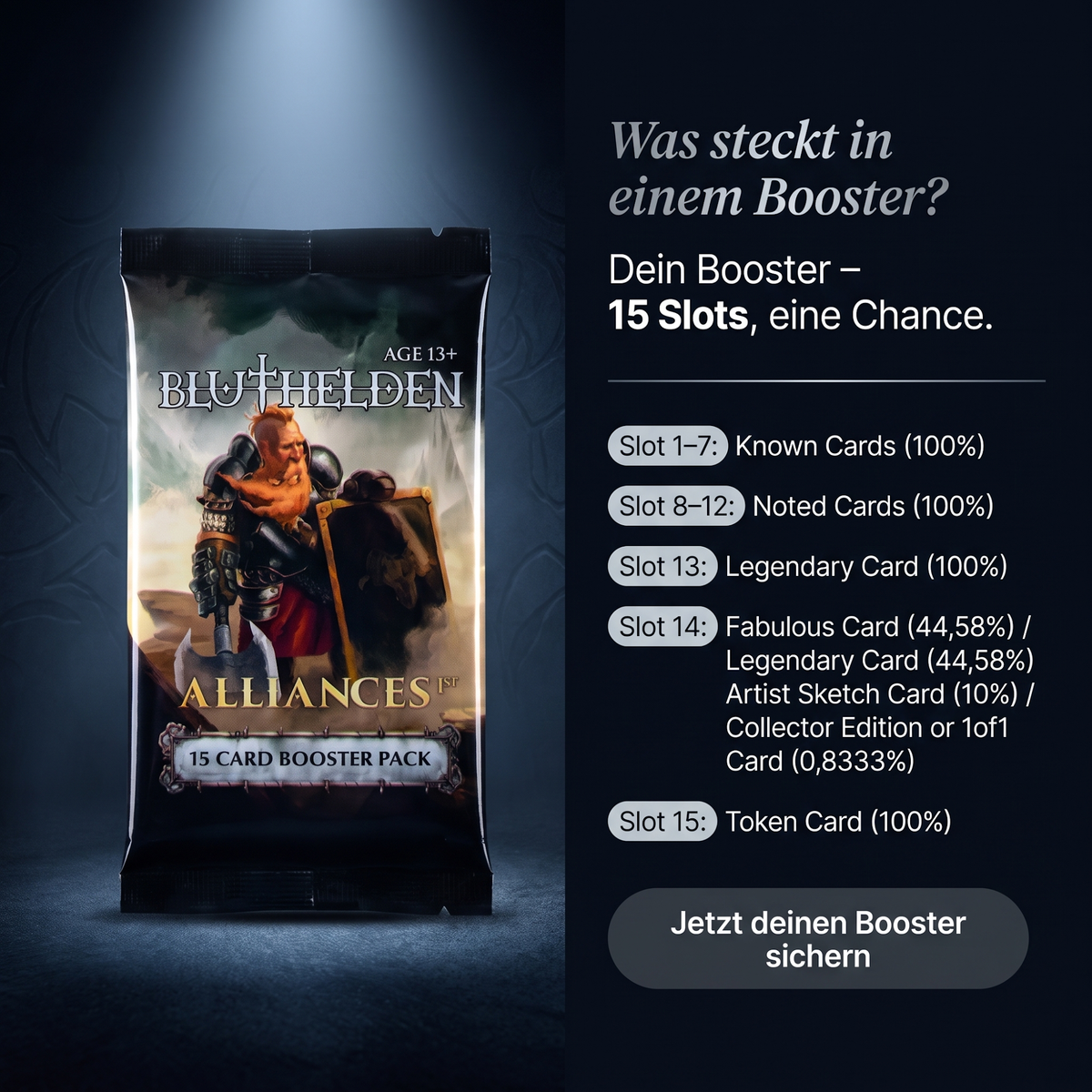 Alliances Booster-Display (englisch)