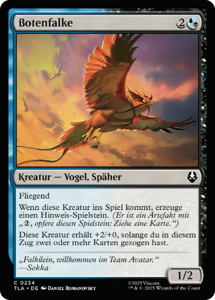 Sammelkarten MTG Botenfalke TLA #234 (DEU)