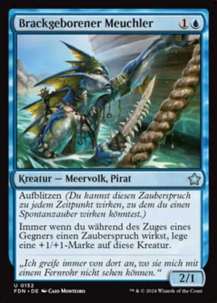 Sammelkarten MTG Brackgeborener Meuchler FDN #152 (DEU)