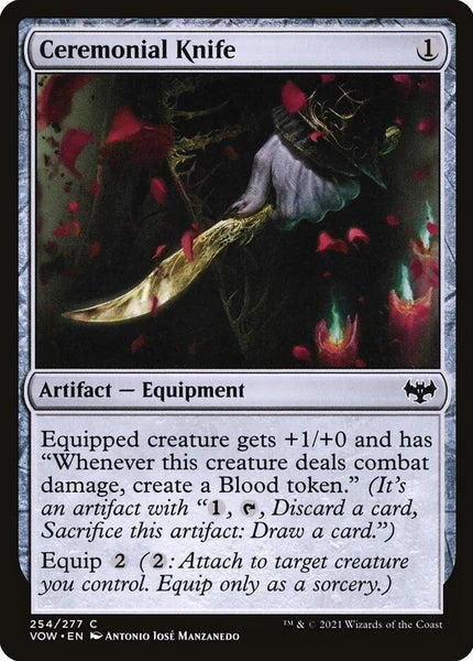 Sammelkarten MTG Ceremonial Knife VOW #254 (ENG)