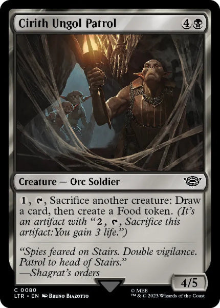 Sammelkarten MTG Cirith Ungol Patrol LTR #80