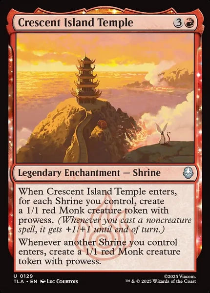 Sammelkarten MTG Crescent Island Temple TLA #129 (ENG)