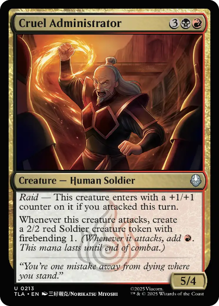 Sammelkarten MTG Cruel Administrator TLA #213 Foil