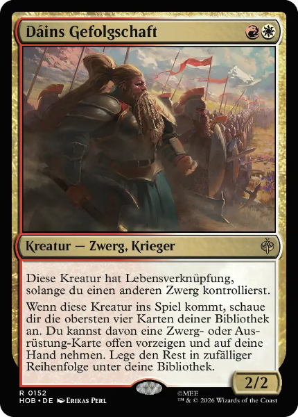 Sammelkarten MTG Dáins Gefolgschaft HOB #152 (DEU)