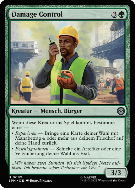 Sammelkarten MTG Damage Control SPM #99