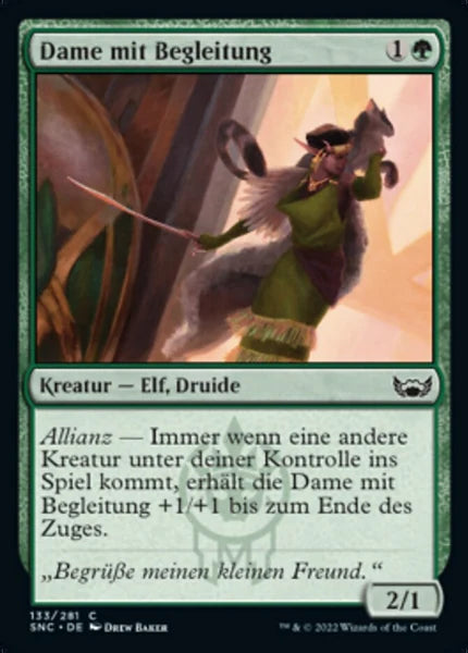 Sammelkarten MTG Dame mit Begleitung SNC #133 (DEU)