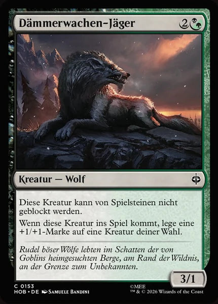 Sammelkarten MTG Dämmerwachen-Jäger HOB #153 (DEU)