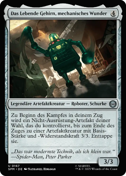Sammelkarten MTG Das Lebende Gehirn, mechanisches Wunder SPM #167