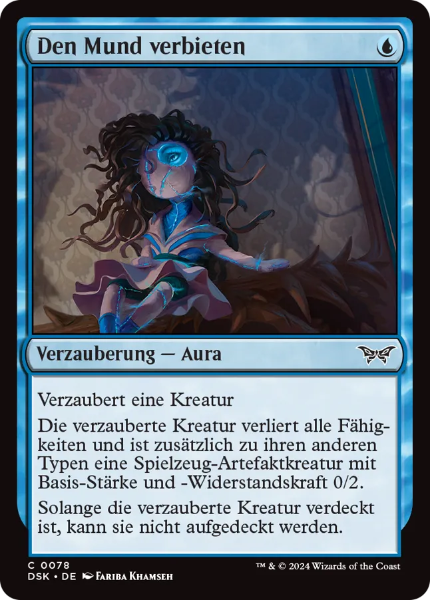 Sammelkarten MTG Den Mund verbieten DSK #78
