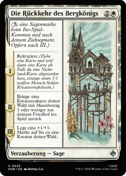 Sammelkarten MTG Die Rückkehr des Bergkönigs HOB #22 (DEU)