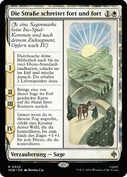 Sammelkarten MTG Die Straße schreitet fort und fort HOB #25 (DEU)
