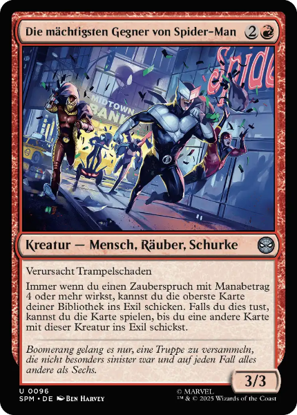 Sammelkarten MTG Die mächtigsten Gegner von Spider-Man SPM #96