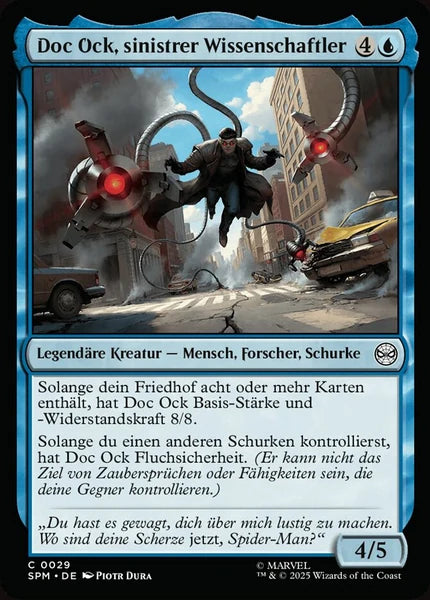 Sammelkarten MTG Doc Ock, sinistrer Wissenschaftler SPM #29 (DEU)