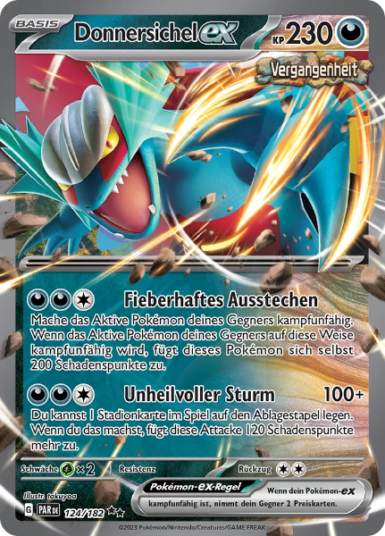 Sammelkarten Pokemon Donnersichel ex 124/182 Holo