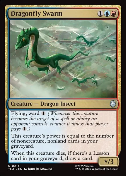 Sammelkarten MTG Dragonfly Swarm TLA #215 (ENG)