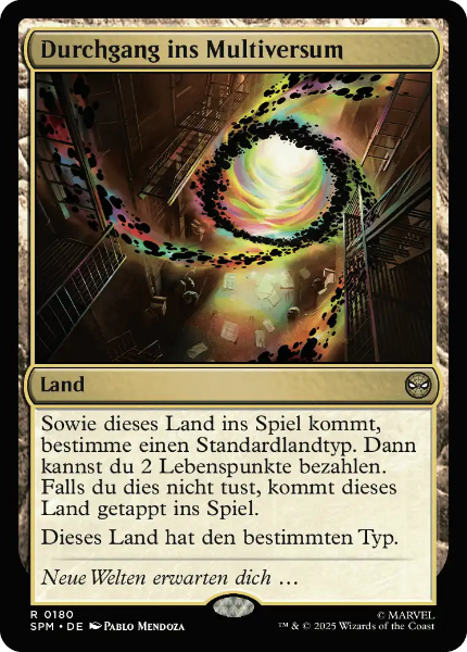 Sammelkarten MTG Durchgang ins Multiversum SPM #180