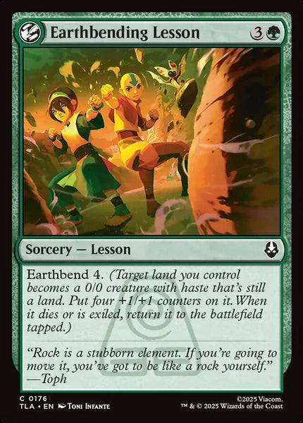 Sammelkarten MTG Earthbending Lesson TLA #176 (ENG)