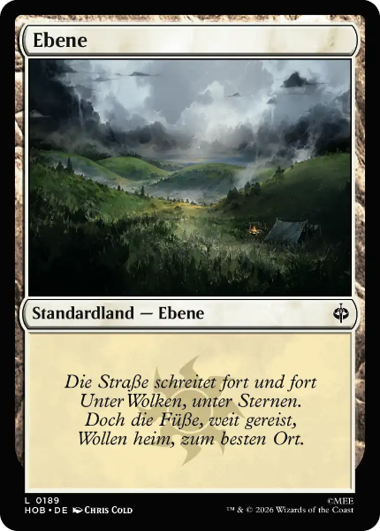 Sammelkarten MTG Ebene HOB #189 Foil (DEU)