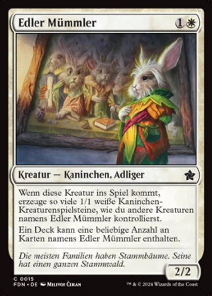 Sammelkarten MTG Edler Mümmler FDN #15 (DEU)