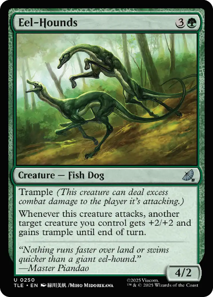 Sammelkarten MTG Eel-Hounds TLE #250 Foil