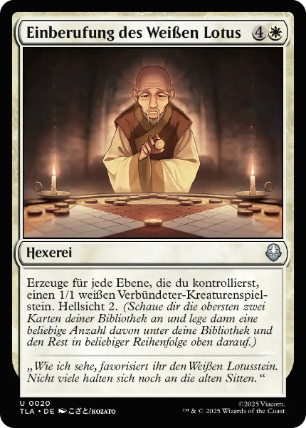 Sammelkarten TG Einberufung des Weißen Lotus TLA #20