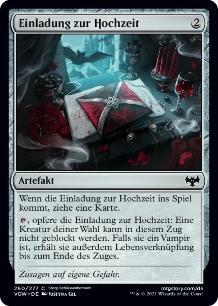 Sammelkarten MTG Einladung zur Hochzeit VOW 260 Foil