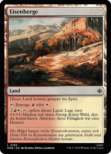 Sammelkarten MTG Eisenberge HOB #185 Foil (DEU)