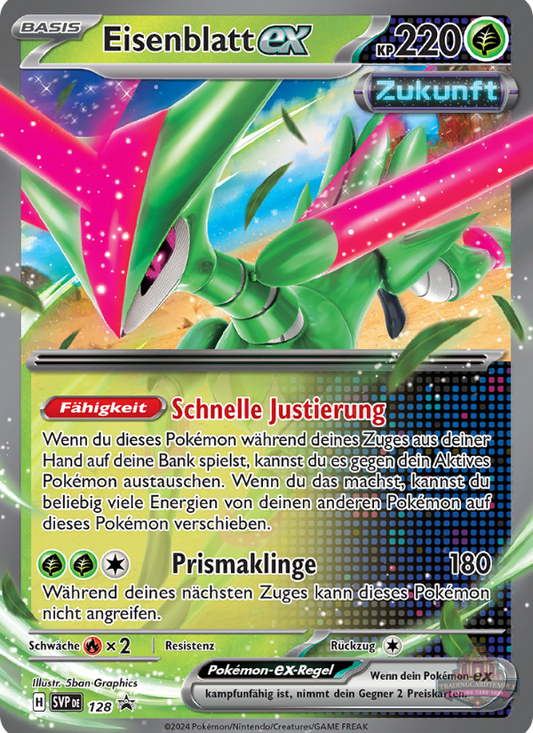 Sammelkarten Pokemon Eisenblatt ex 128 Promo