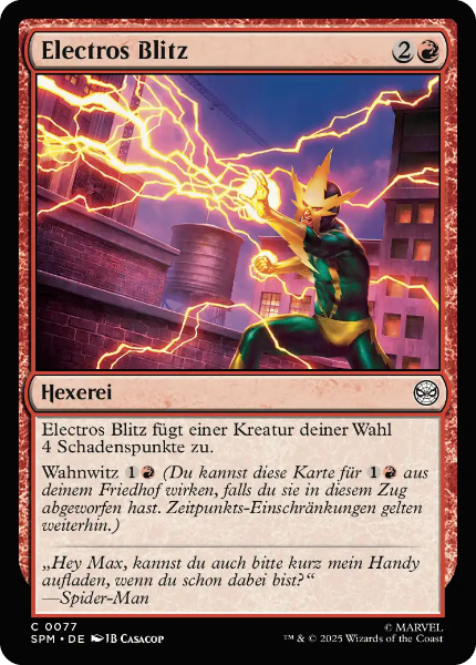 Sammelkarten MTG Electros Blitz SPM #77 Foil 