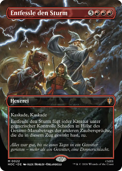 Sammelkarten MTG Entfessle den Sturm HOC #22 Foil (DEU)