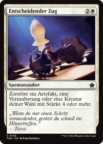 Sammelkarten MTG Entscheidender Zug FDN #143 Foil (DEU)
