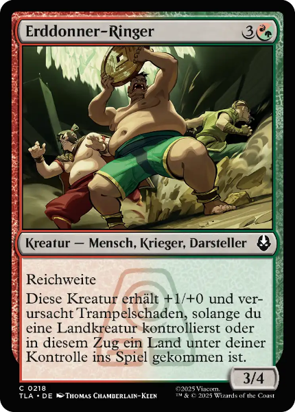Sammelkarten MTG Erddonner-Ringer TLA 218