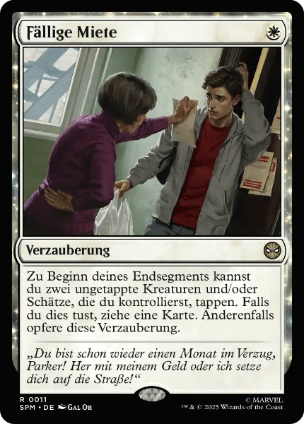 Sammelkarten MTG Fällige Miete SPM #11