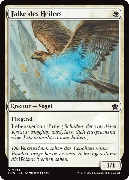 Sammelkarten MTG Falke des Heilers FDN #142 (DEU)