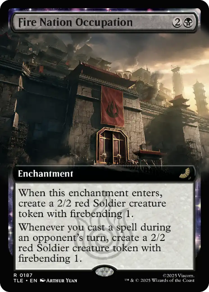 Sammelkarten MTG Fire Nation Occupation TLE #187 FOIL (ENG)