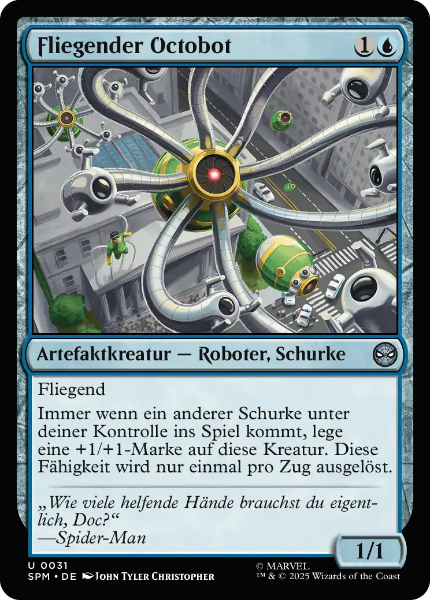 Sammelkarten MTG Fliegender Octobot SPM #31