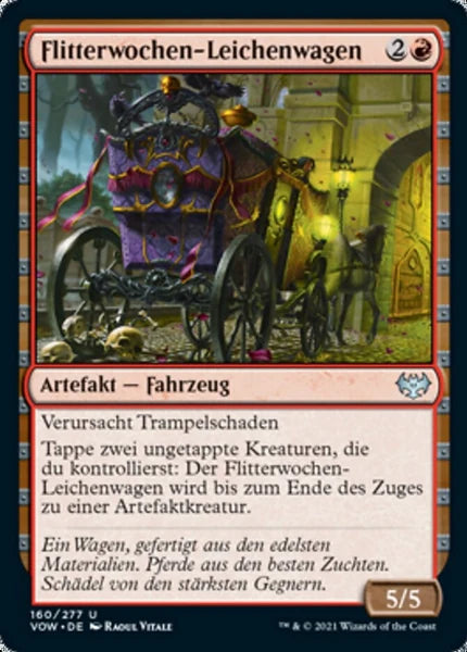 Sammelkarten MTG Flitterwochen-Leichenwagen VOW #160 (DEU)