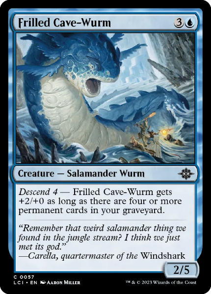 Sammelkarten MTG Frilles Cave-Wurm LCI #57