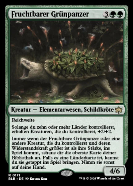 Sammelkarten MTG Fruchtbarer Grünpanzer BLB #171 (DEU)