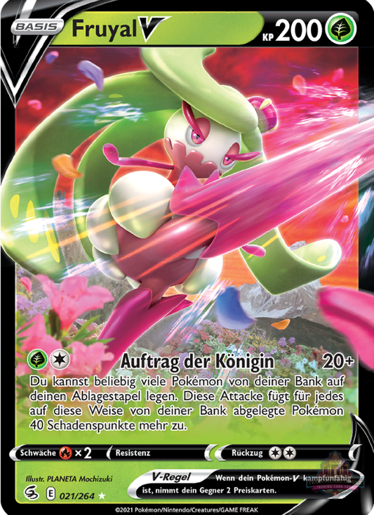 Sammelkarten Pokemon Fruyal V 021/264