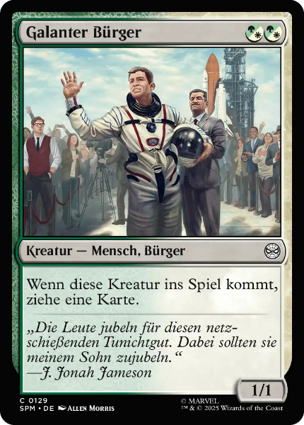 Sammelkarten MTG Galanter Bürger SPM #129 