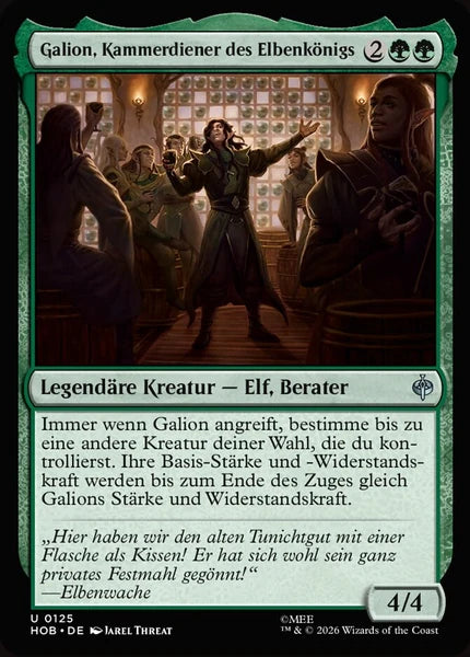 Sammelkarten MTG Galion, Kammerdiener des Elbenkönigs HOB #125 (DEU)
