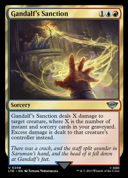 Sammelkarten MTG Gandalf's Sanction LTR #208 (ENG)