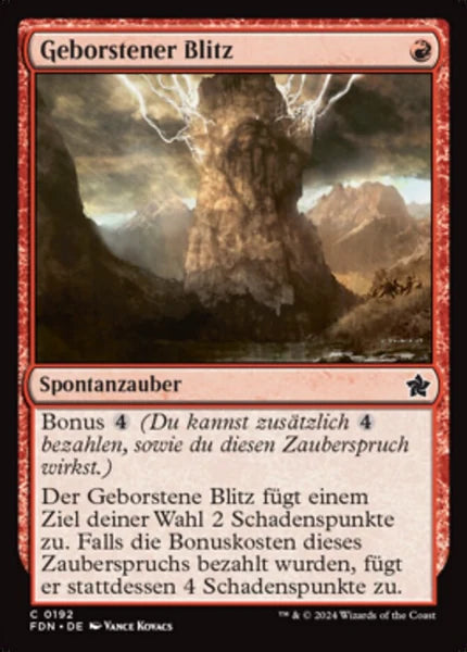 Sammelkarten MTG Geborstener Blitz FDN #192 (DEU)