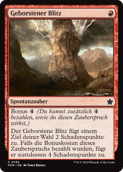 Sammelkarten MTG Geborstener Blitz FDN #192 (DEU)