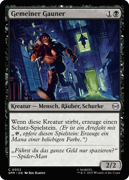 Sammelkarten MTG Gemeiner Gauner SPM #53 Foil